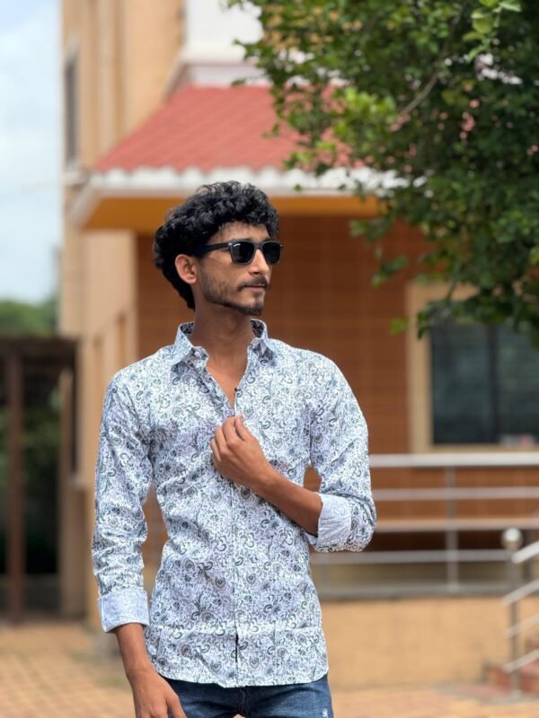 Cottrixs Mens Premium Printed Formal Shirt.
