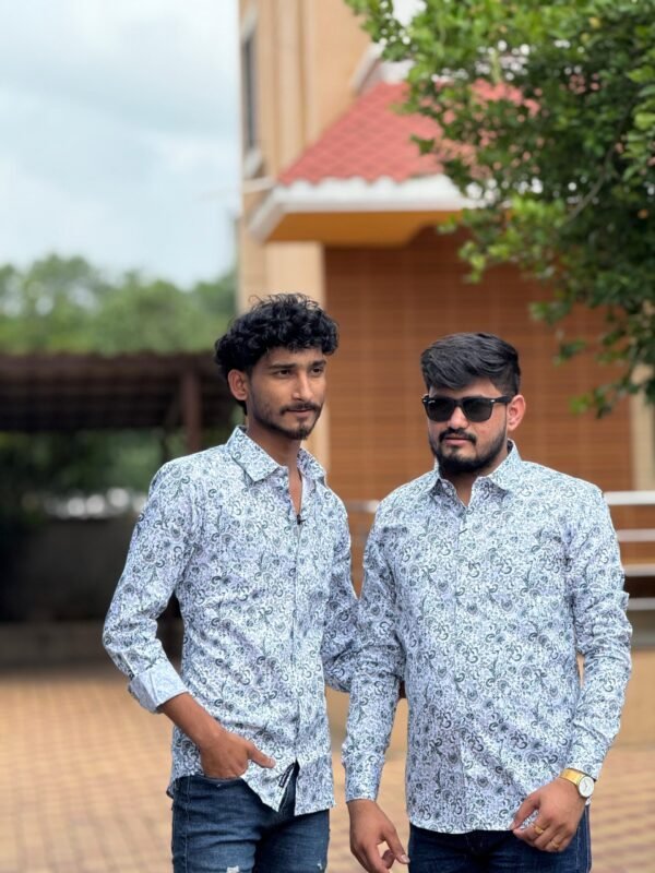 Cottrixs Mens Premium Printed Formal Shirt.