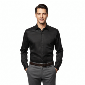 Cottrixs Black silk shirt